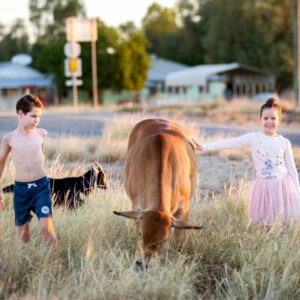 Enjoying the Farm Animals at Corella